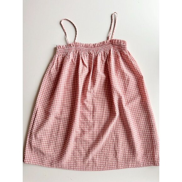BB DAKOTA Lust For Life Pink Rose Blush Gingham Seersucker Shift Dress, Size M - Picture 8 of 13